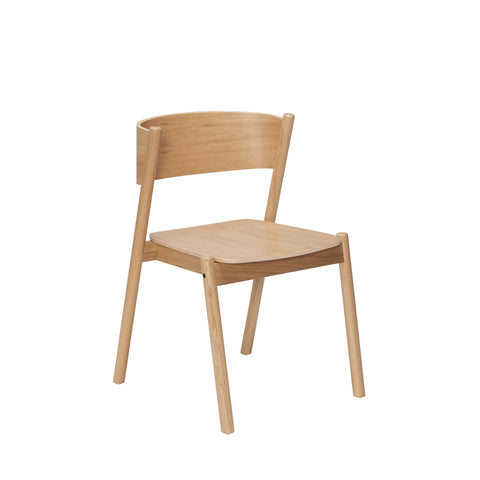Oblique dining chair